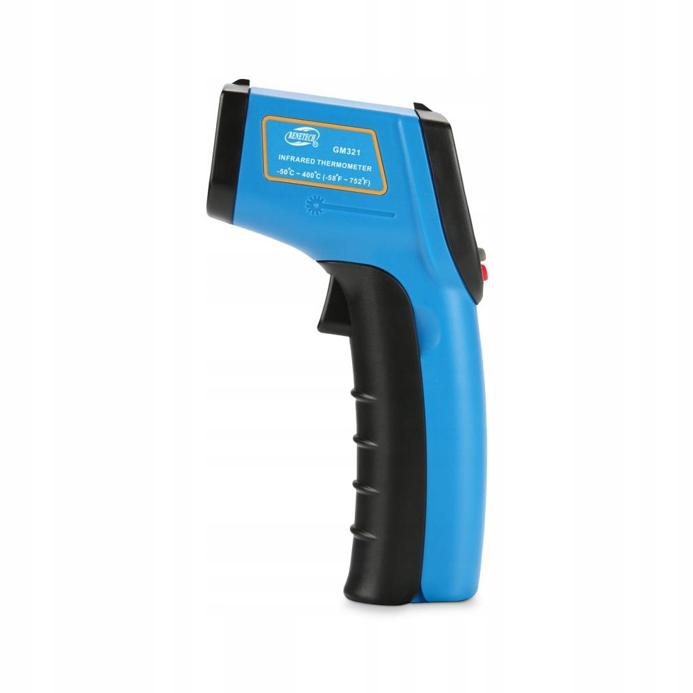 PIROMETR LASEROWY REGULOWANY GM533A -50 +400 Waga produktu z opakowaniem jednostkowym 0.17 kg