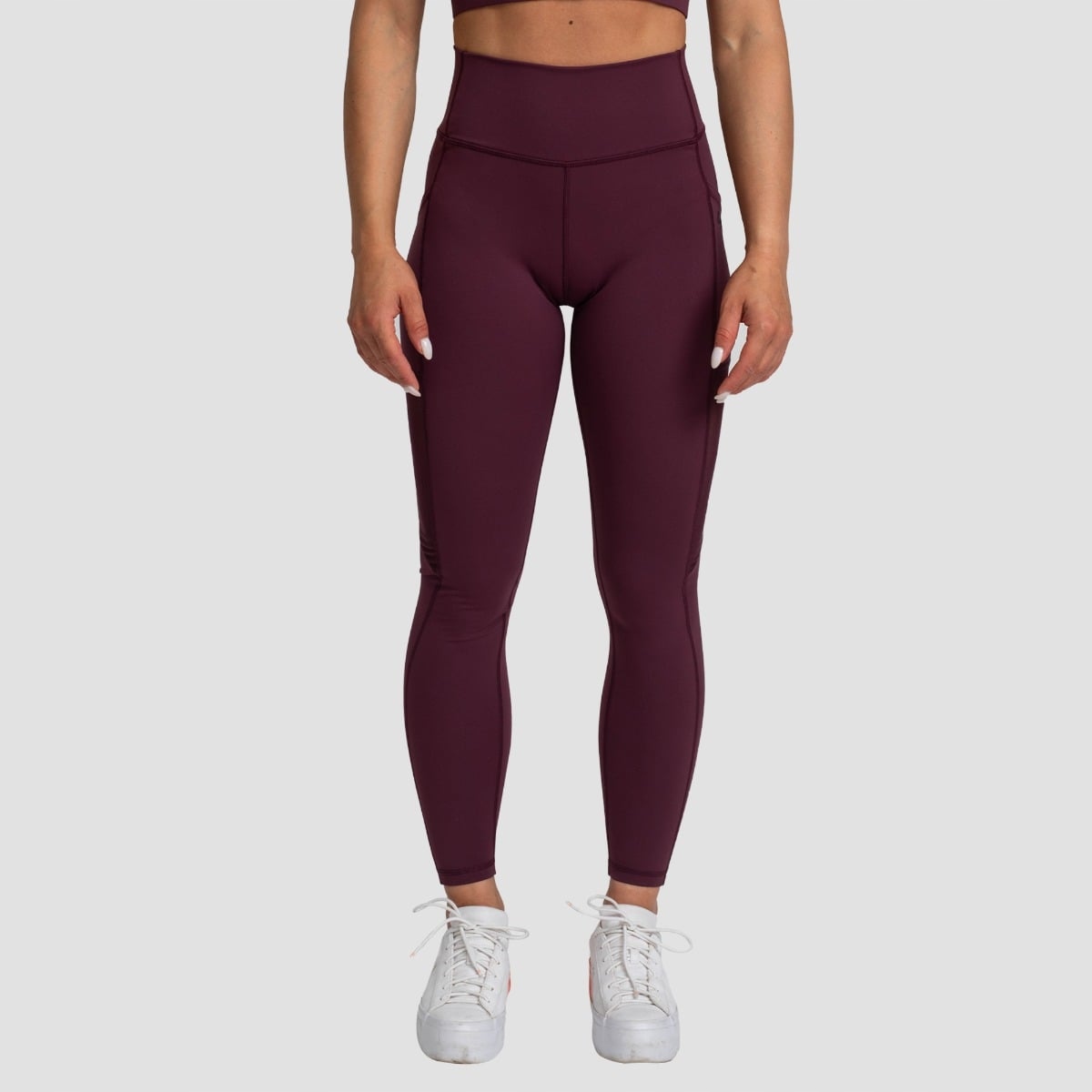 GymBeam Damskie legginsy Mesh Panel Eggplant XL
