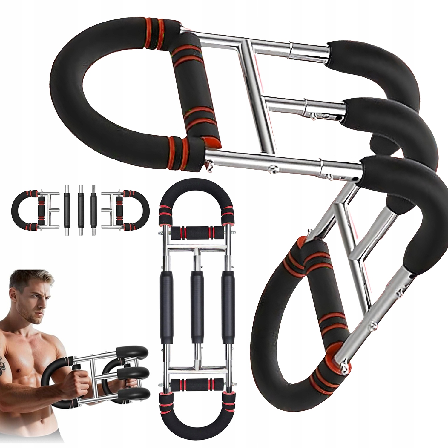 TWISTER ARM TRAINER SILOWNIK DO KLATKI I RAMION REGULOWANY 40-60KG