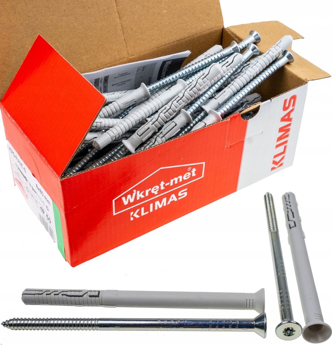 

Kołki ramowe rozporowe 14x200 Stożek Tx torx 15szt