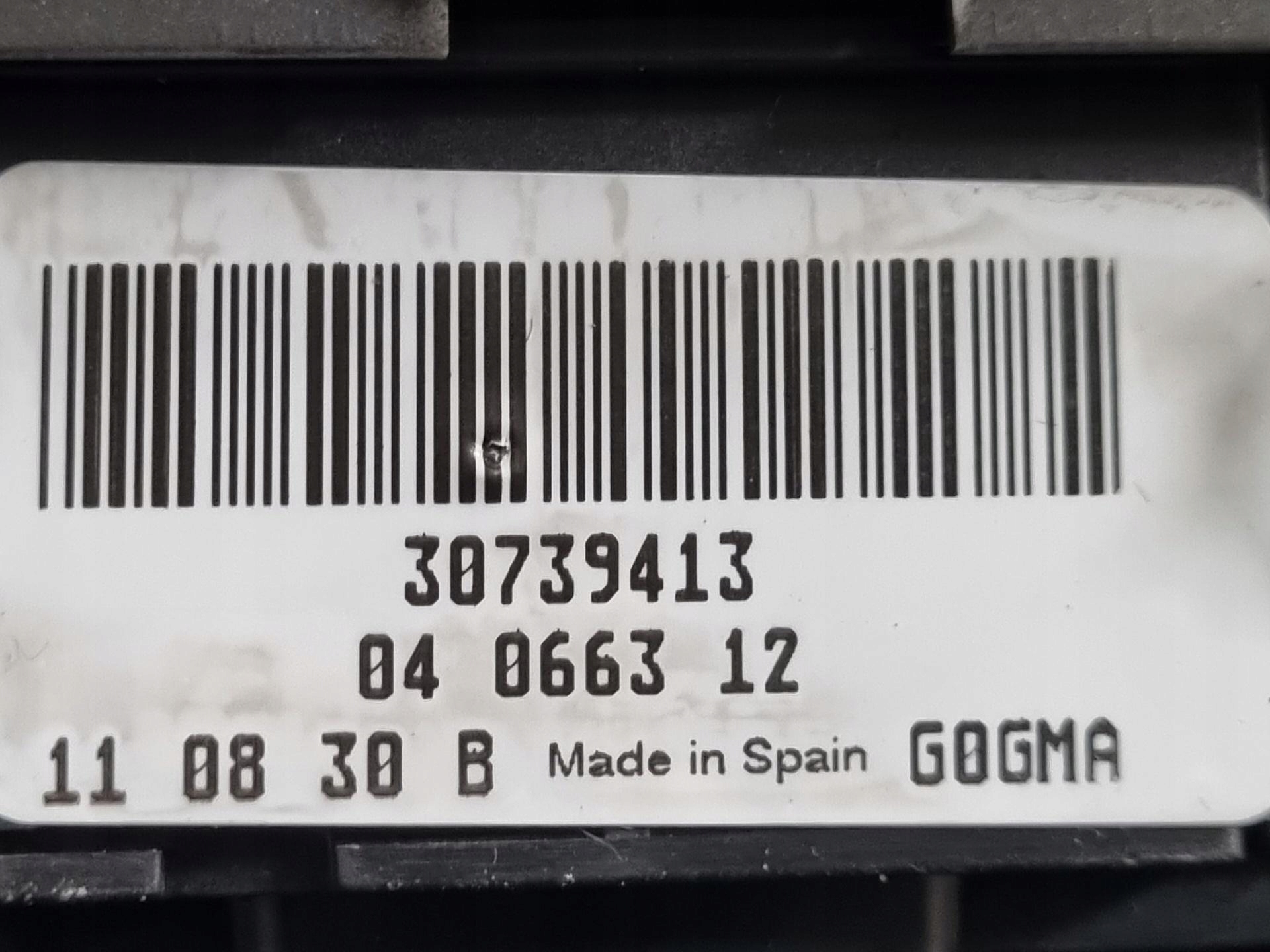 light switch Volvo V60 2011 30739413