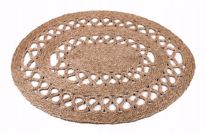 

Owalna Mata Podłogowa Z Trawy Morskiej 90x120 cm