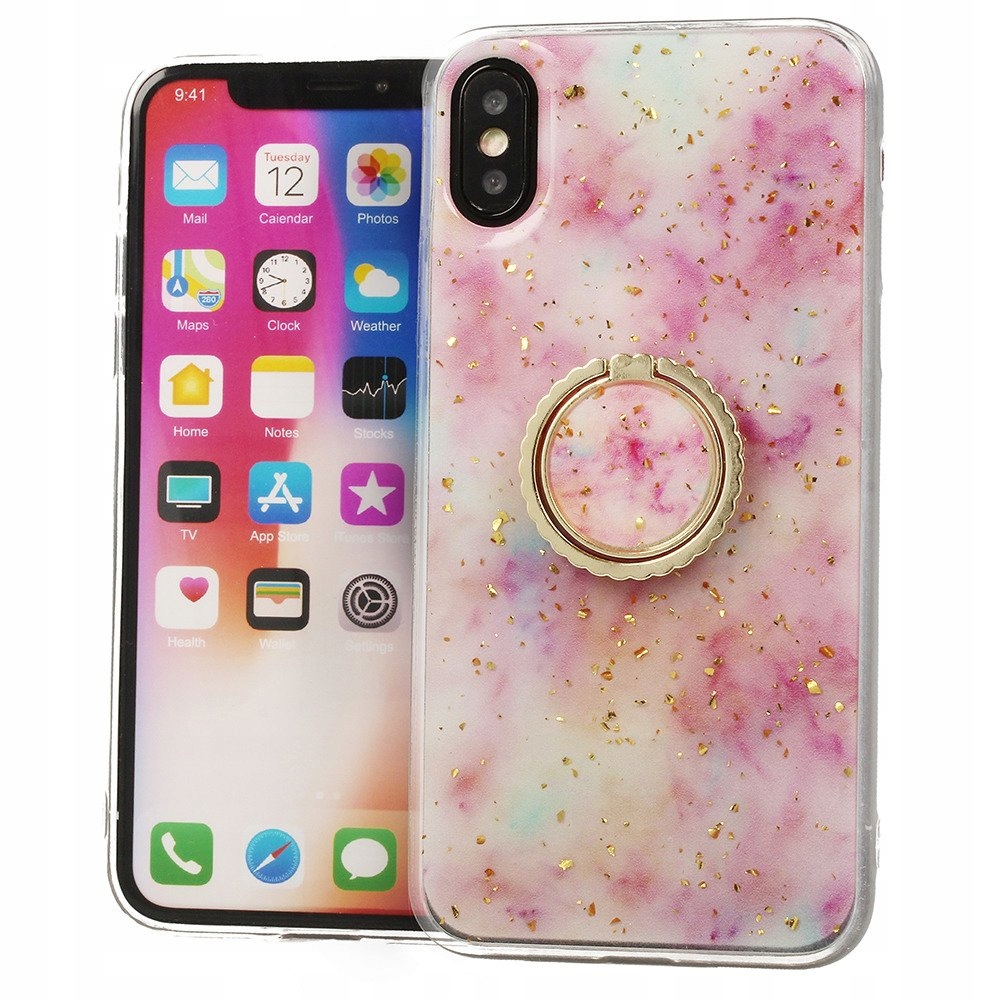 

Etui Holder Ring do Iphone 11 Pro obudowa brokat