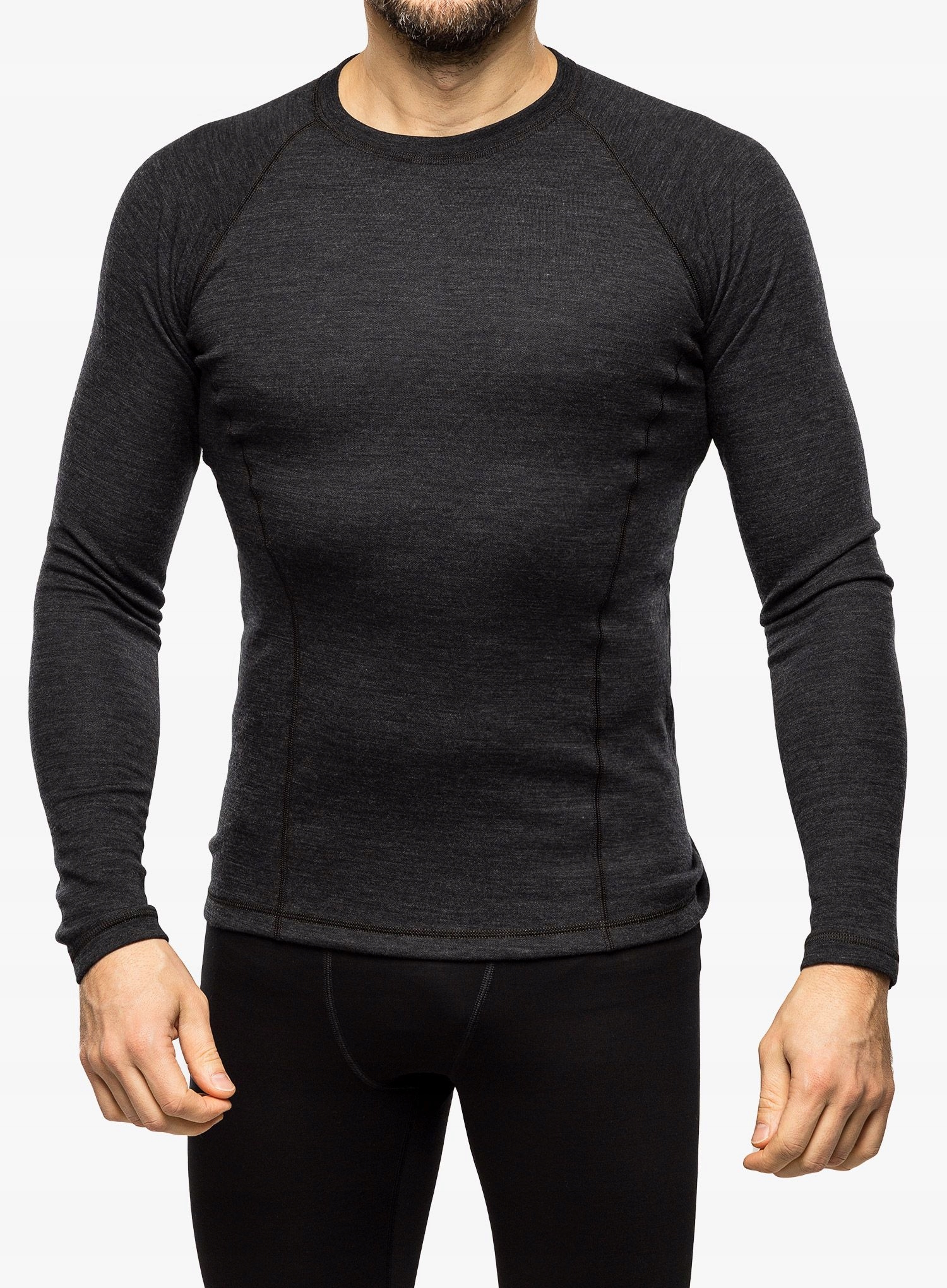 Termo Mikina Sensor Merino Bold Tee Ls antracitově šedá S