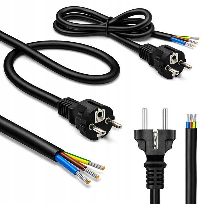Qoltec Kabel zasilający Schuko Cee 7/7 (e/f) miedź Cu odizolowany lutow
