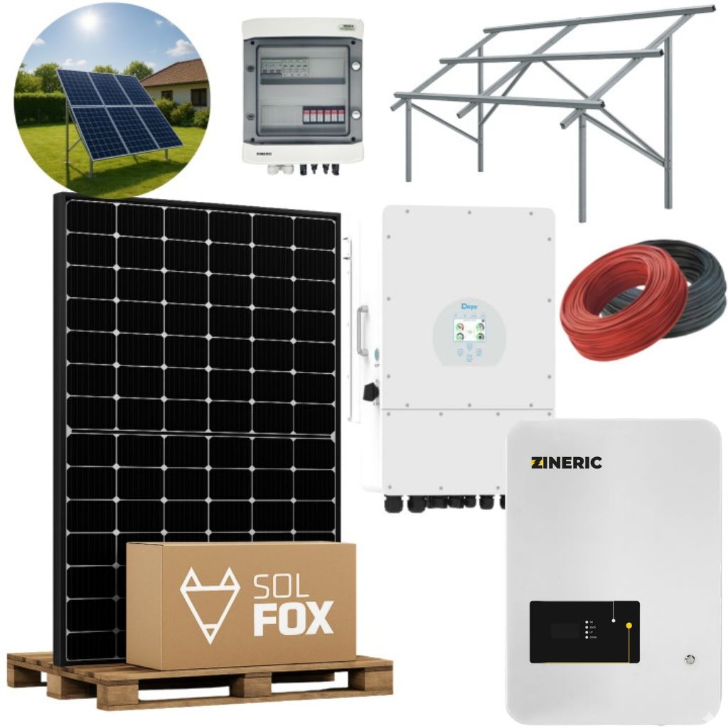 Fotovoltaická hybridní sada Grunt Deye 6 kW Panely Ja Solar 510 W 12 ks
