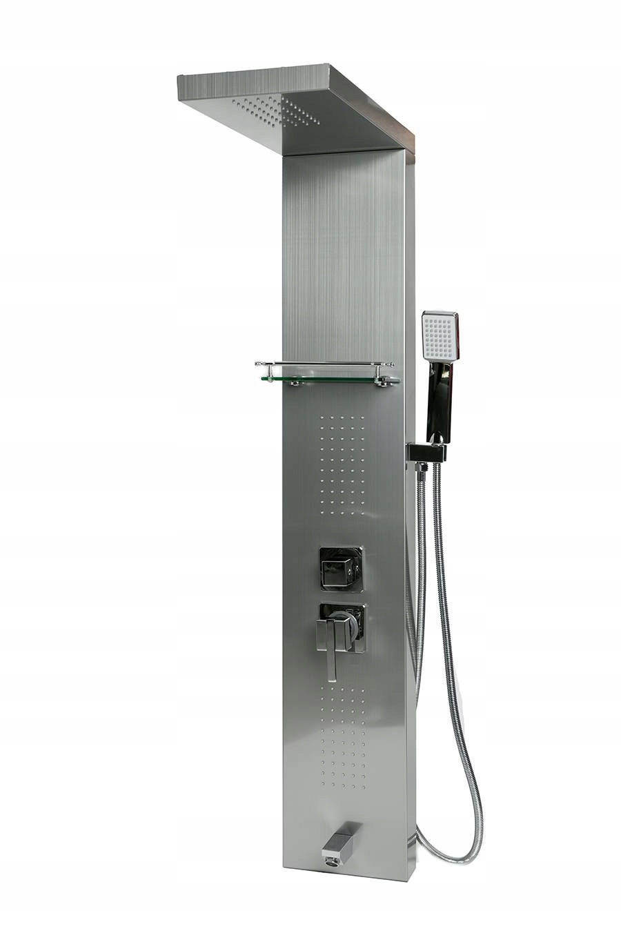 SPRCHOVÝ PANEL TOLEDO CHROMOVÁ PODLOŽKA 125X22 MASÁŽ