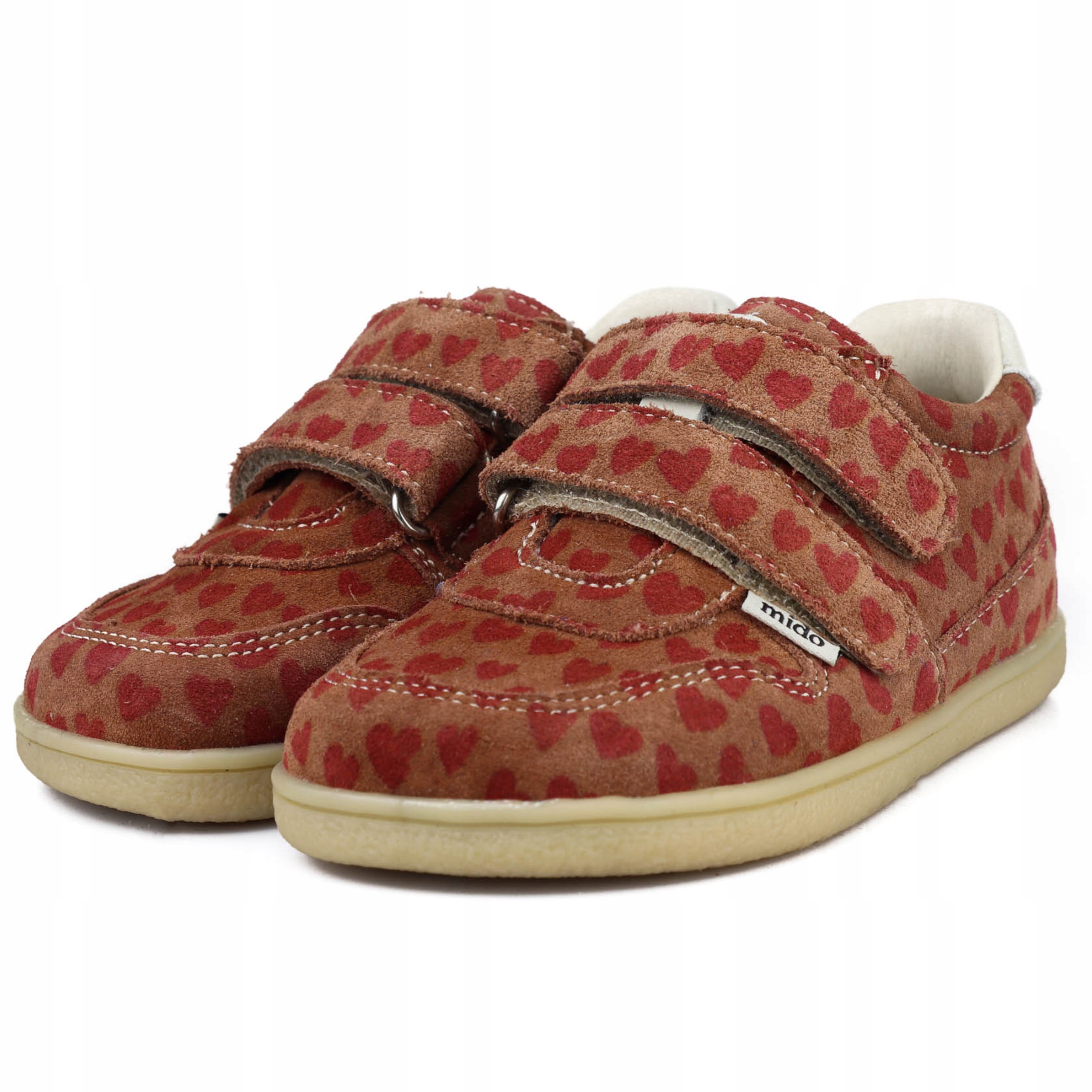 Mido 183 Lekkie Trzewiki Barefoot Buty Wiosenne Na Rzepy Love Brown R 23
