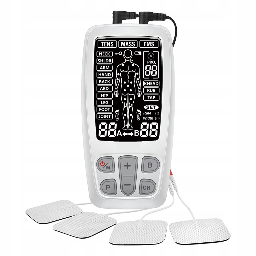 

Elektrostymulator Mięśni Nerwów Masaż Tens Ems 3w1