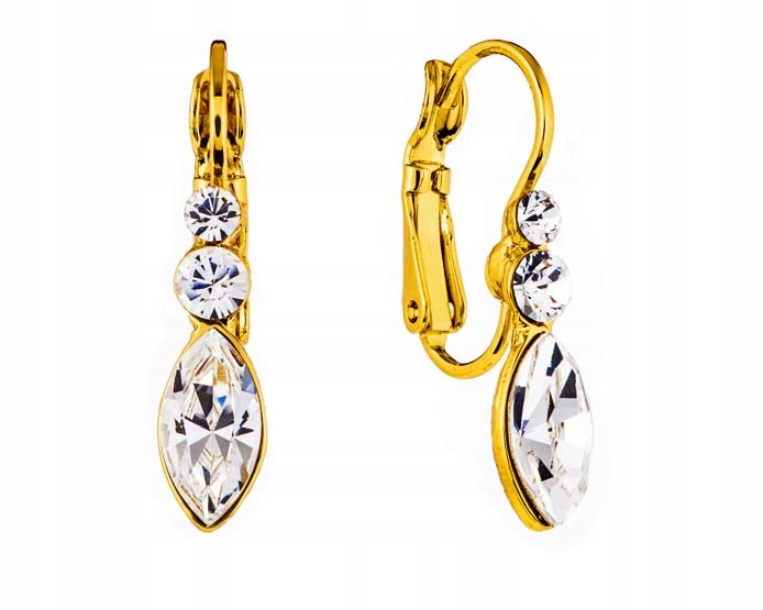 

kolczyki złote srebrne cyrkonie Colibra Swarovski