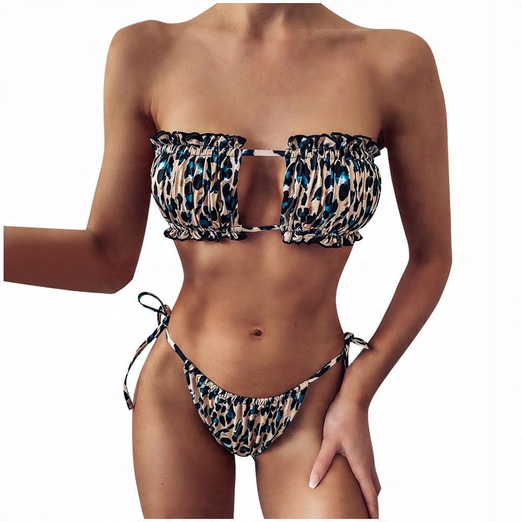 

Strój Kąpielowy Bikini Pushup Stringi Brazylijskie