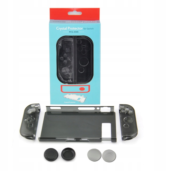 You2K Crystal case etui na konsolę Switch i joy-cony + nakładki czarny