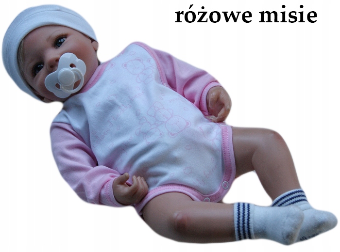 

Body kopertowe pajacyk długi rękaw 56 bawełniane