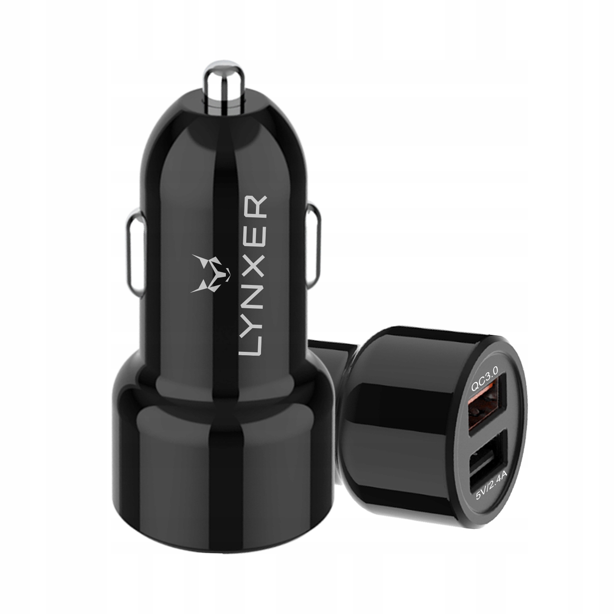 

Szybka Ładowarka Samochodowa 2xUSB Quick Charge
