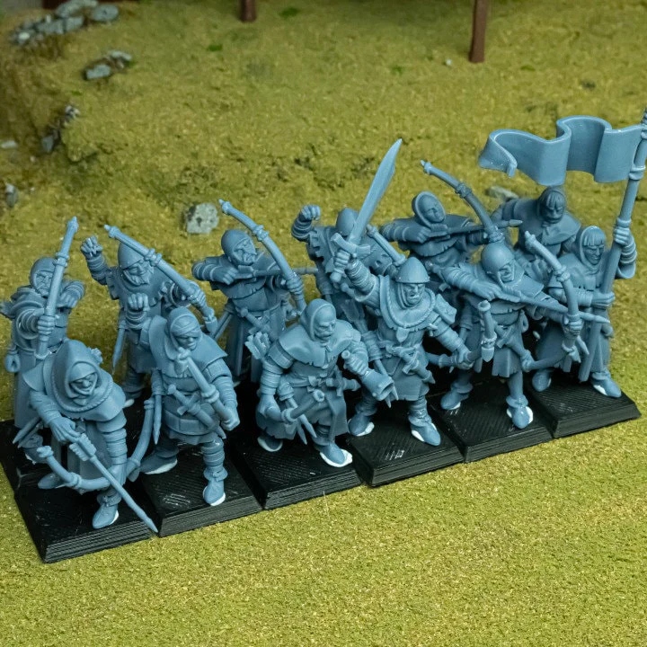 Gallia Archers - Highlands Miniatures 10 Modeli Nazwa Druk 3D modeli Highlands Miniatures