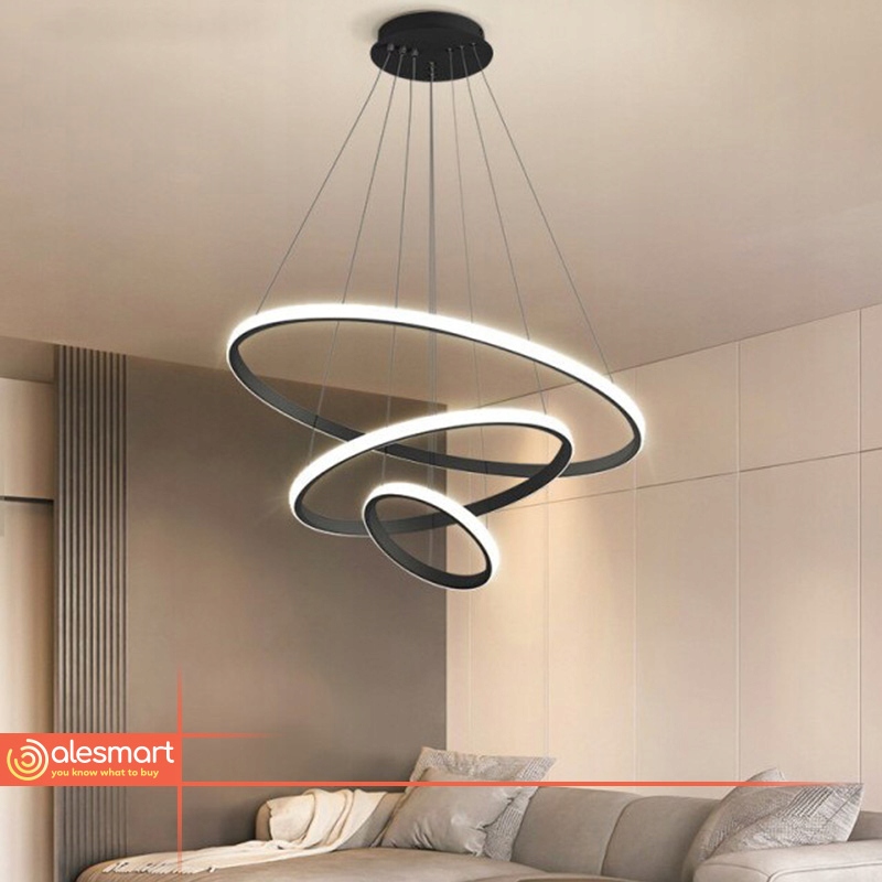 Lampa wisząca LED 20+40+60 76W Zewnętrzny 3 RING Długość/wysokość 120 cm