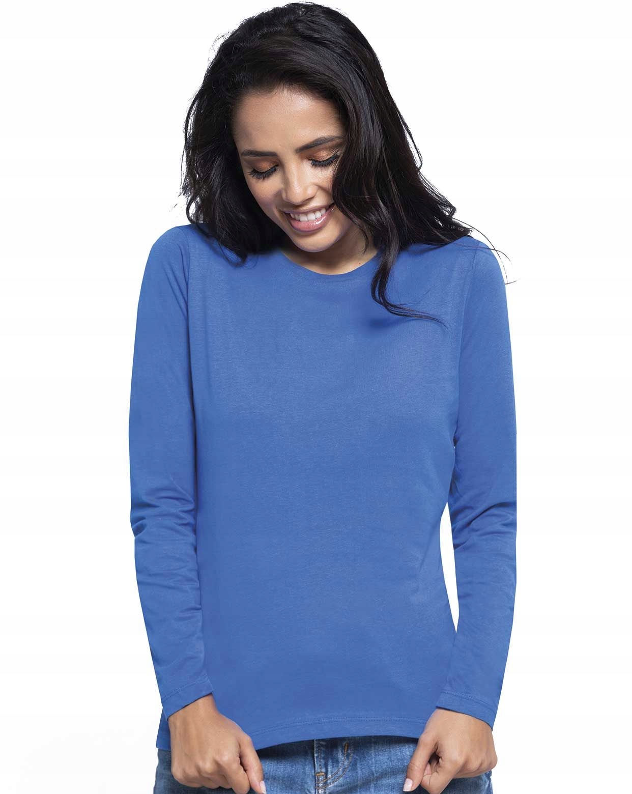 T-SHIRT DAMSKI JHK z długim rękawem XL nieb. RB Rozmiar XL