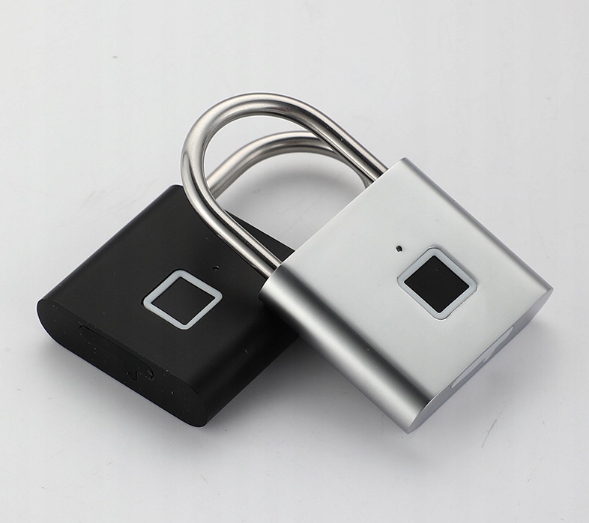 Smart Fingerprint Padlock Keyless black Marka bez marki