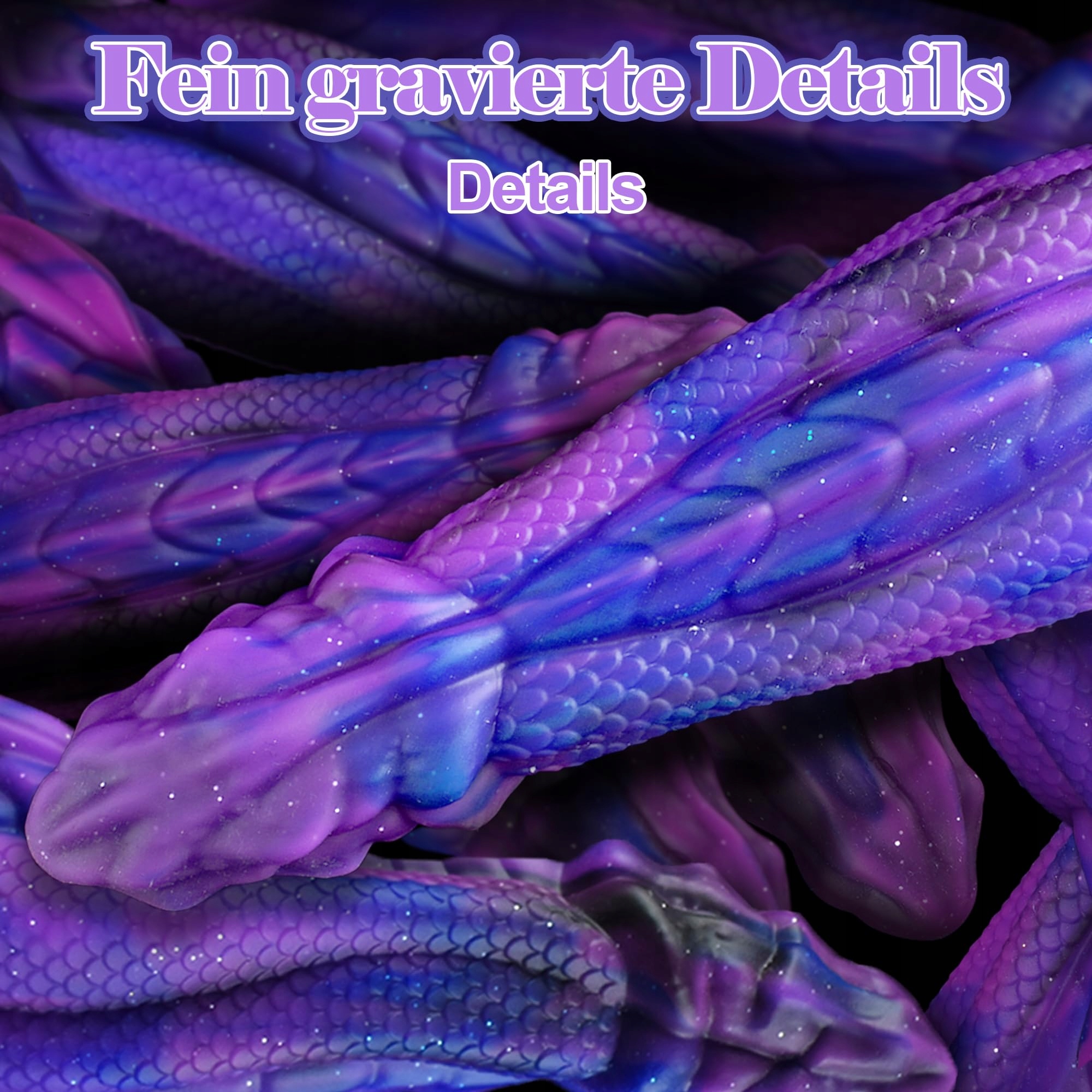 DRAGON Dildo Fantasy 22cm Potężny Przyssawka Dla Mężczyzn i Kobiet — miniatura 5