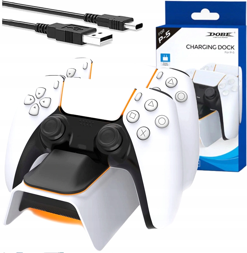 Podsvícená Nabíječka Dokovací Stanice Pro Pad PS5