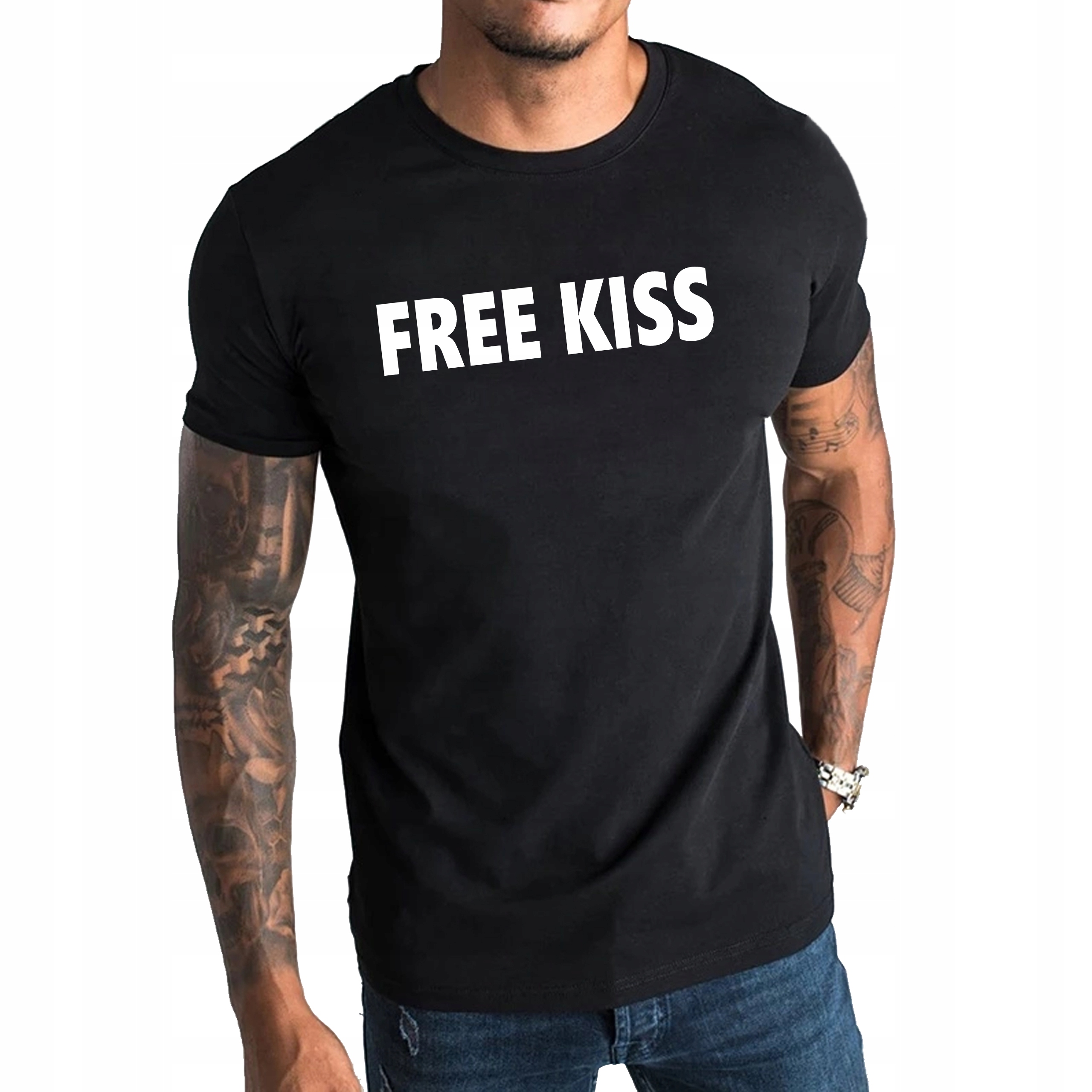 

Koszulka męska Free Kiss festiwal koncert M