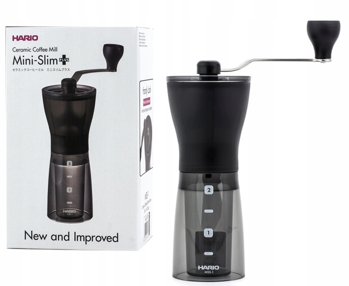 

Młynek do kawy ręczny Hario Mini Mill Slim Plus