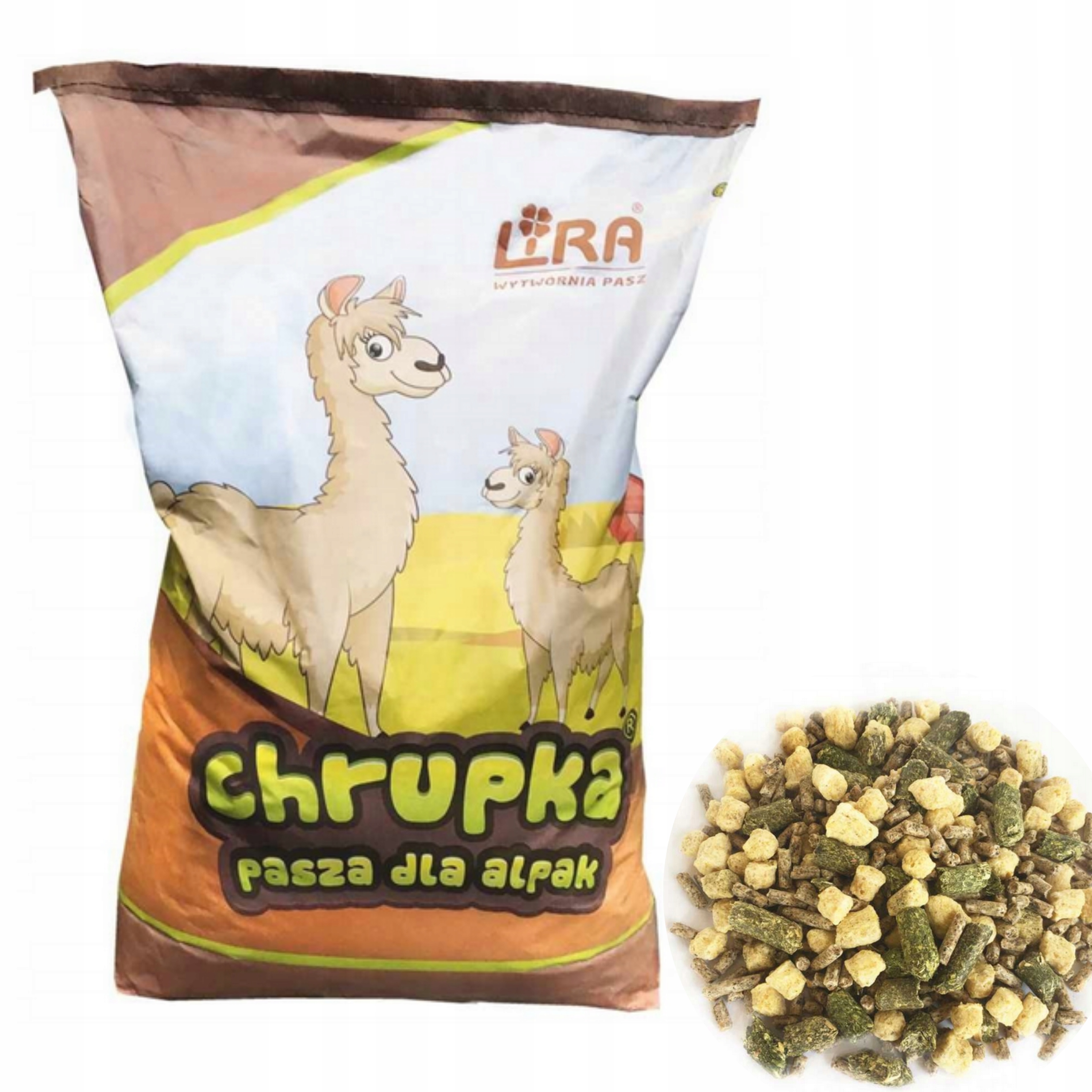 Pasza karma dla alpak 20kg chrupka Lira