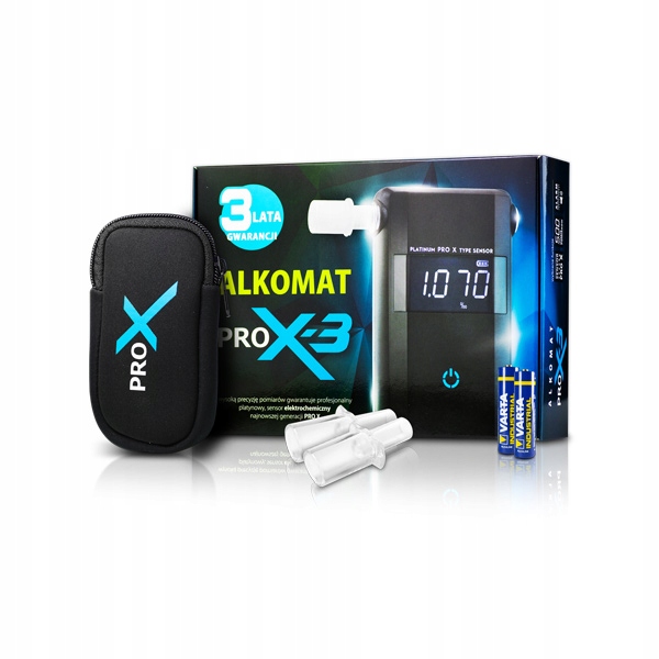 Alkomat elektrochemiczny AlcoFind PRO X 3 czarny Measurement Resolution 0 01