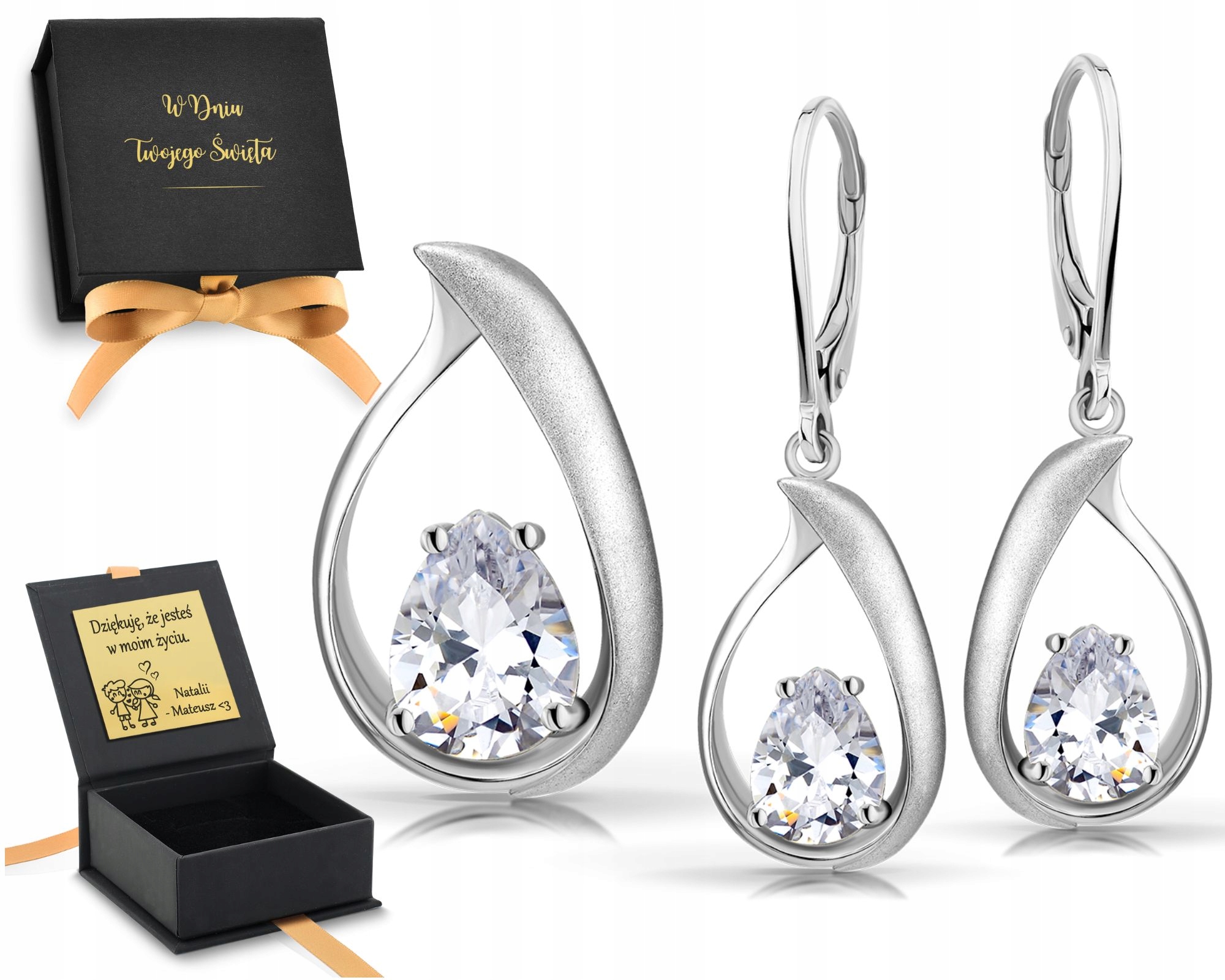 Elegantní Stříbrná Náušnice Šperků 925 Gravírování Závěsnými Náušnicemi