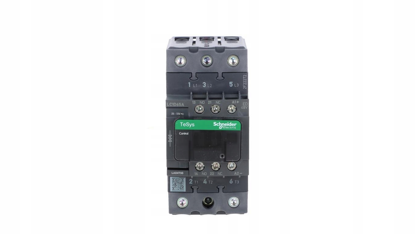 TeSys Deca Stycznik mocy 65A 3P 48V DC 1Z 1R LC1D65AED