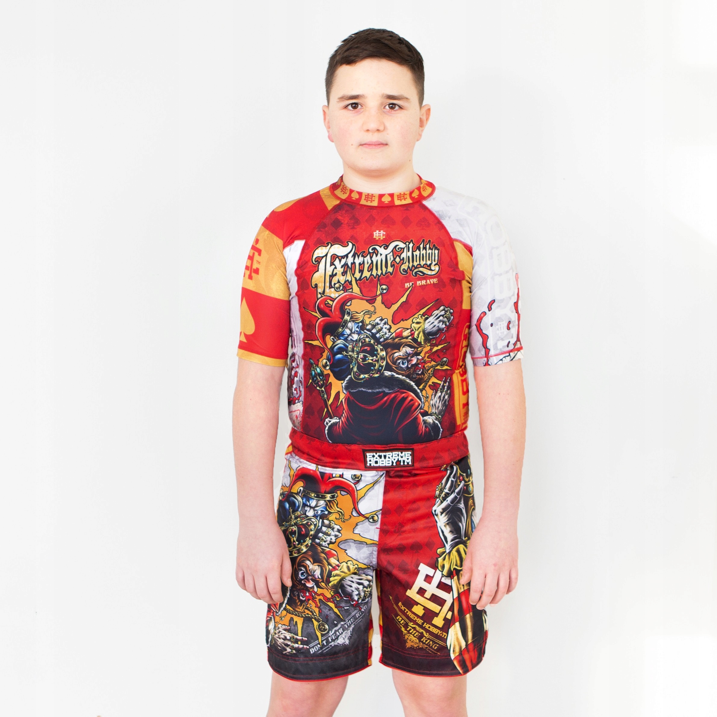 Rashguard biegowy dla dziecka KILLER CARDS 2 128 EXTREME HOBBY Dekolt okrągły