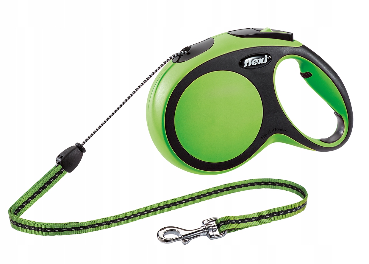 

Smycz Flexi Comfort zielona 8 m, rozmiar M- linka