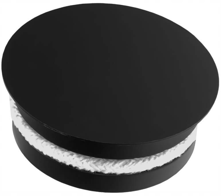 Zaślepka kominowa 200 mm ZTSC200-CZ Nyplowa Sznur ceramiczny