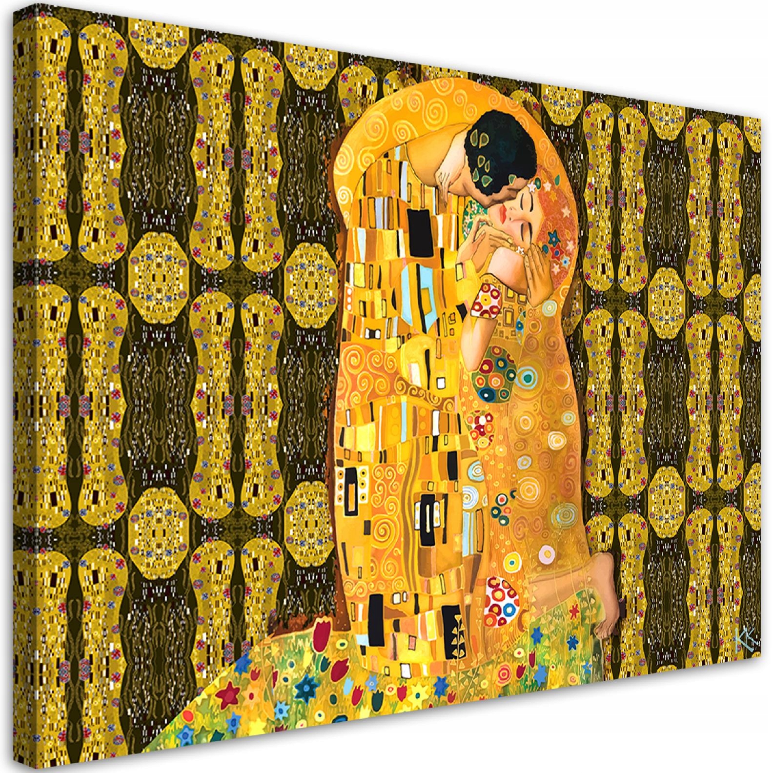 Obraz na plátne, G.Klimt Splnenie Žena Abstrakcia 90x60