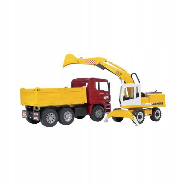 

zestaw wywrotka Man i koparka Liebherr 02751