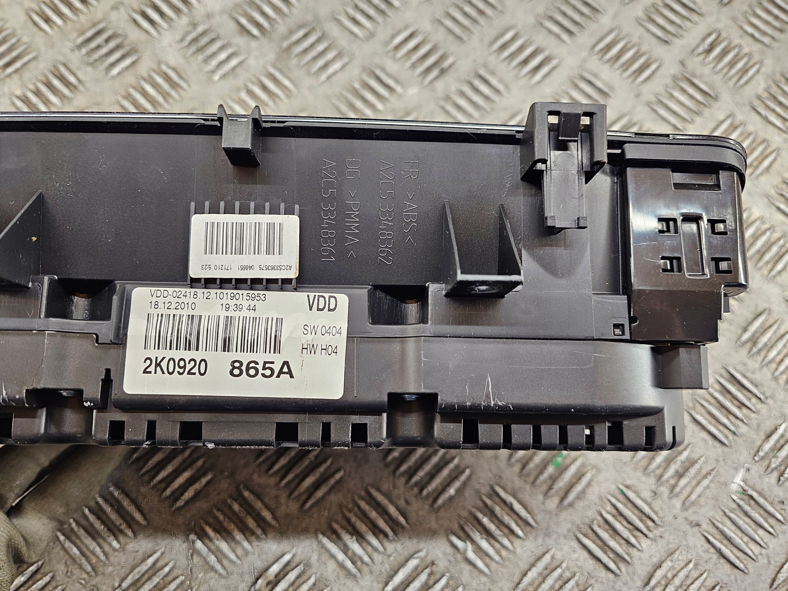 dials dials VW CADDY 2K0920865A