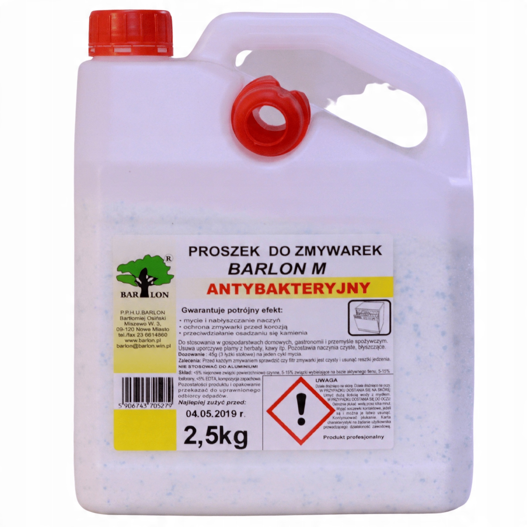 

Proszek do zmywarek myje dezynfekuje 2,5 kg