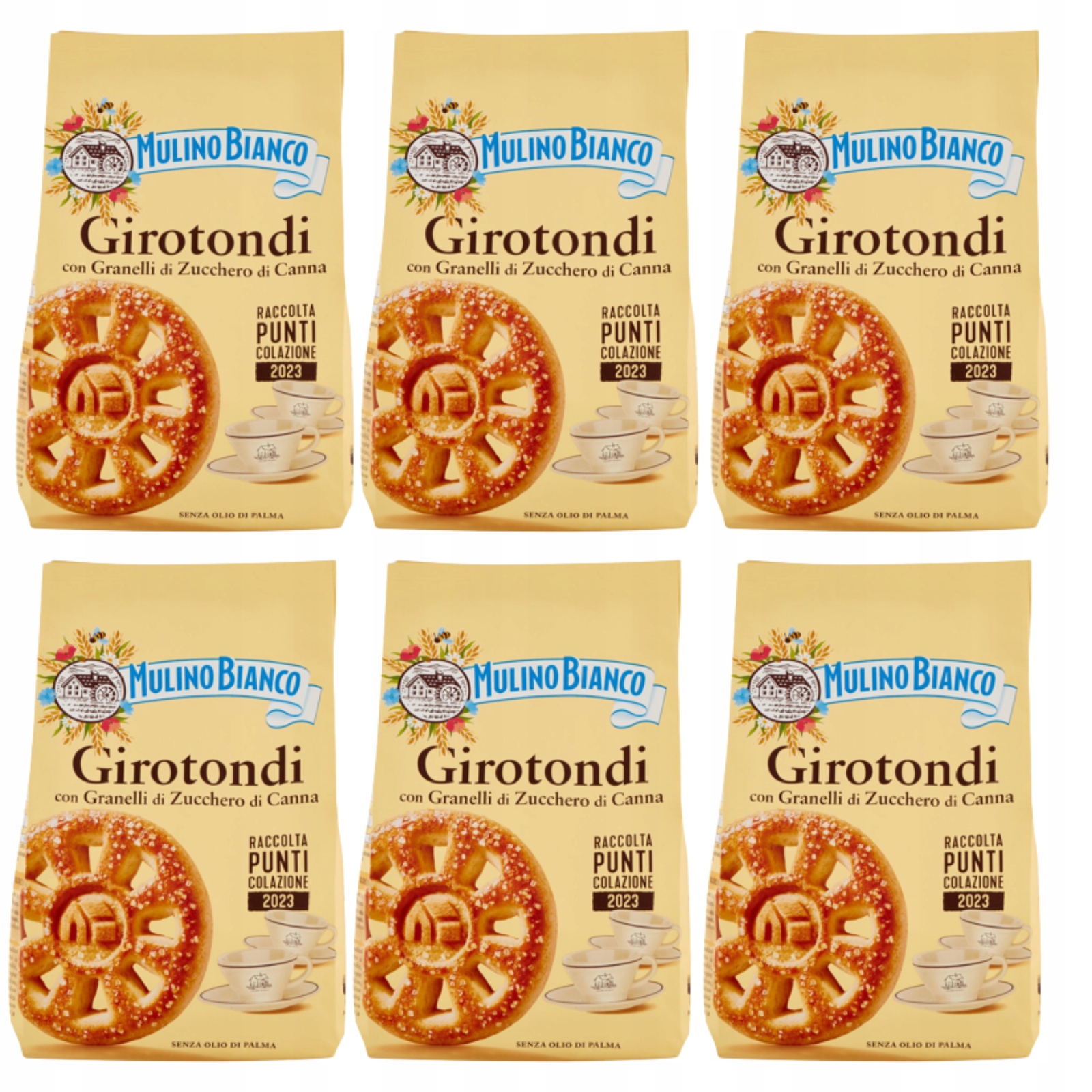 Mulino Bianco Girotondi křupavé sušenky s třtinovým cukrem 350 g