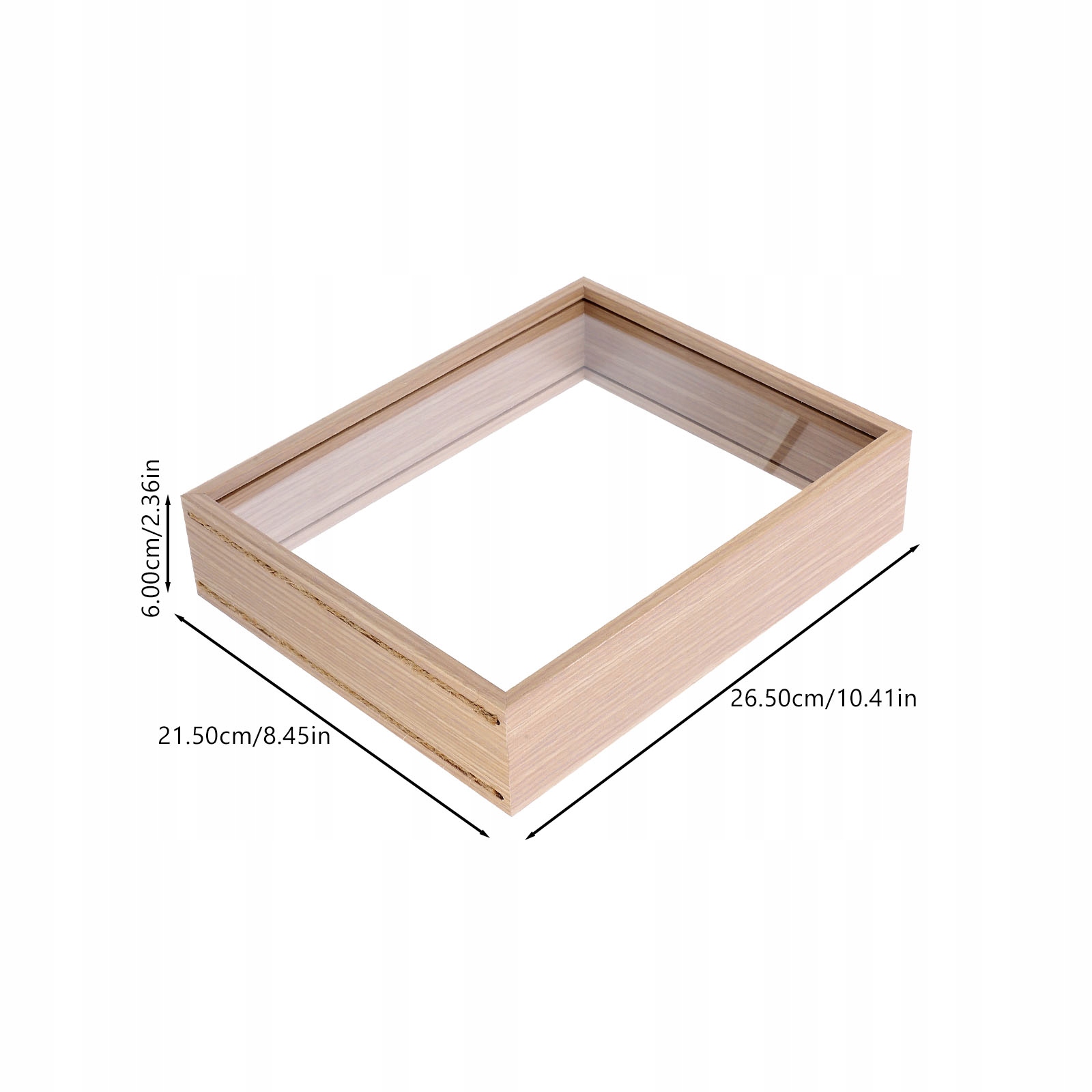 MAŁA WITRYNA DREWNIANA RAMKI NA ZDJĘCIA Marka bez marki