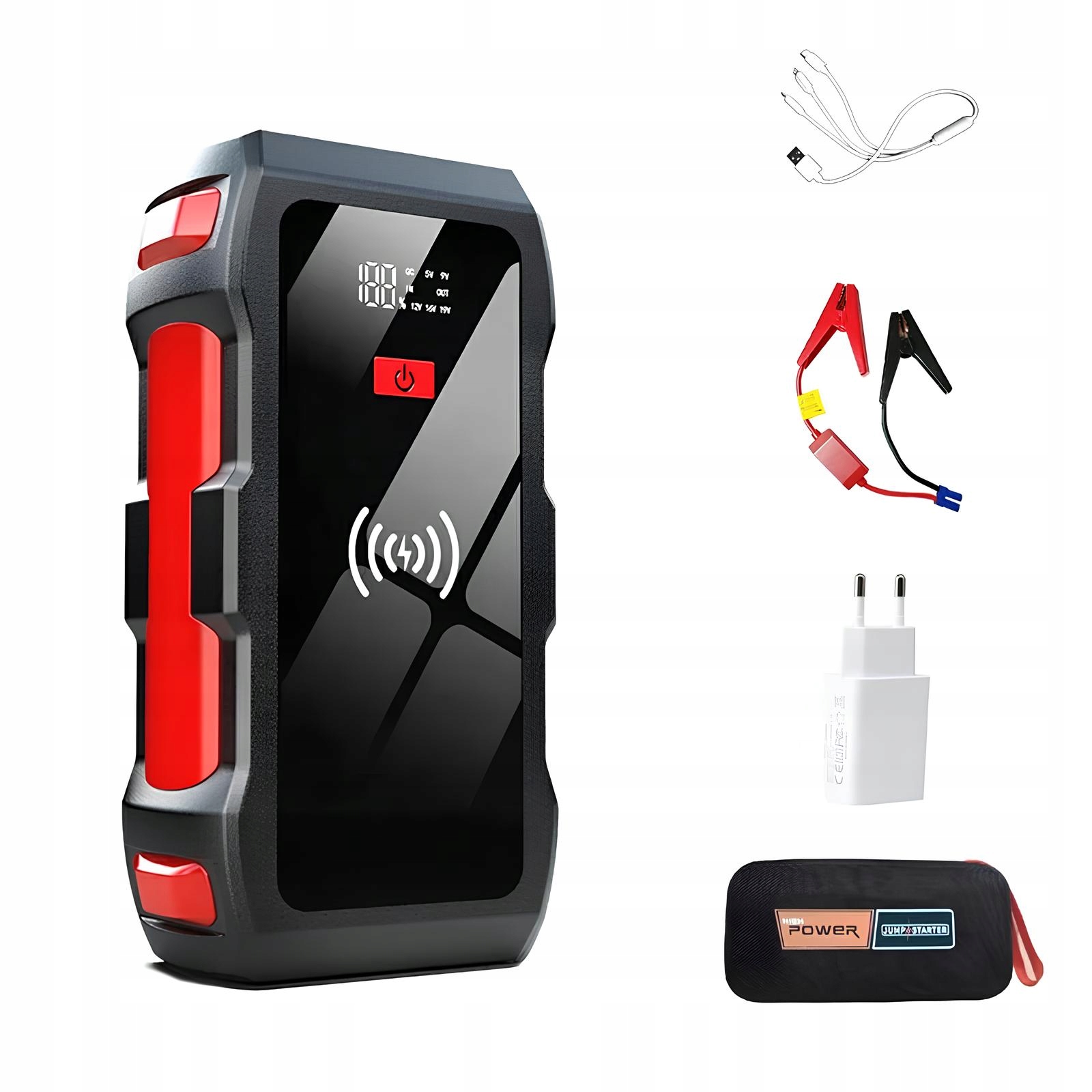 Spúšťacie zariadenie High Power M10 10000 mAh Led bezdrôtové nabíjanie