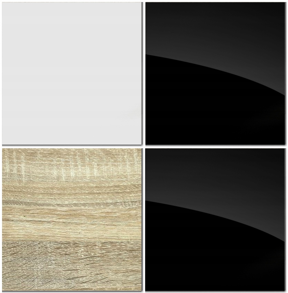 Meblościanka Zestaw Meble do Salonu BESTA N1 1B Kolor frontów czarny