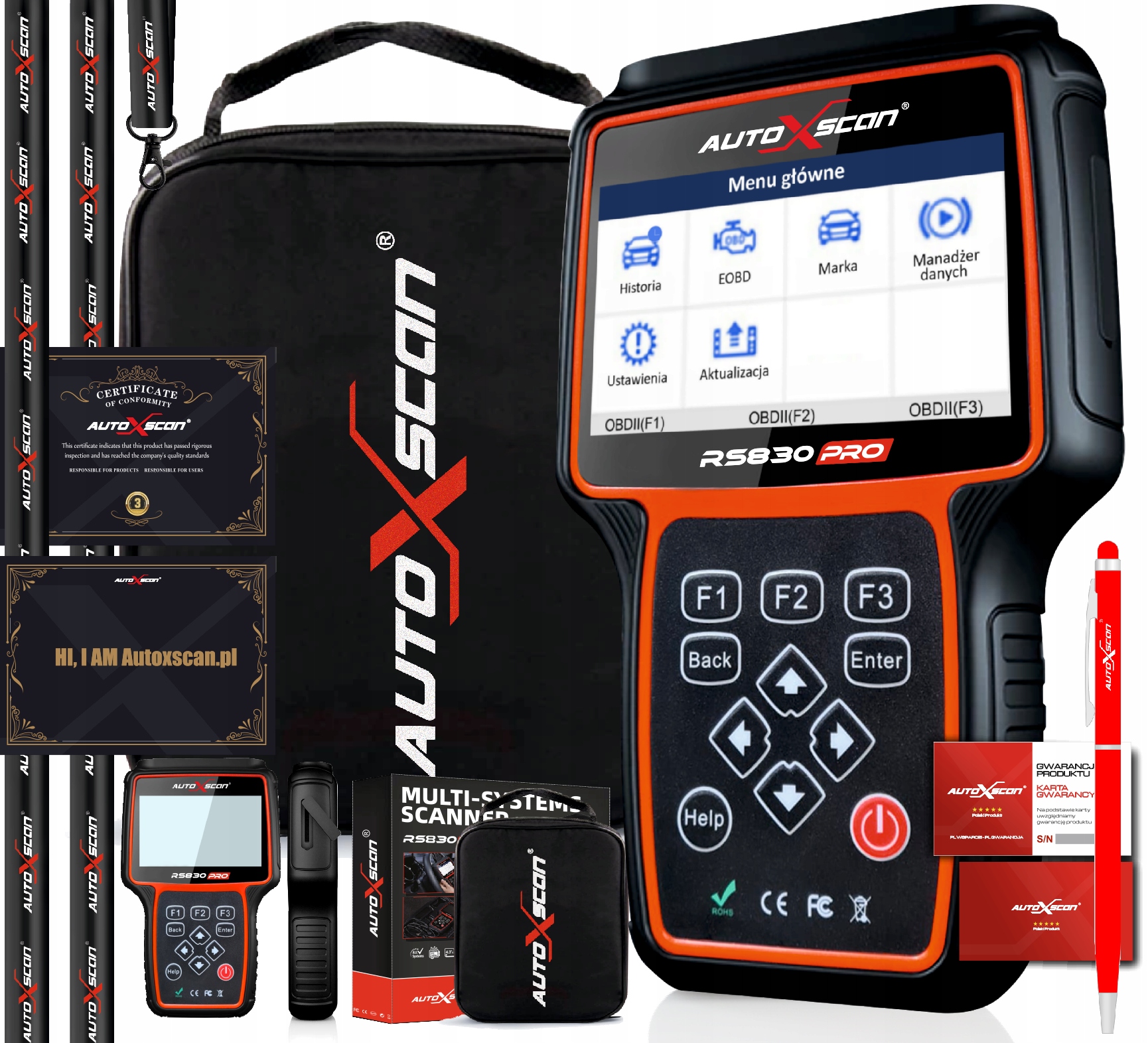 

Tester Diagnostyczny RS830PRO Opel Obdii