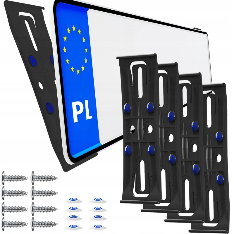 Ramki do Tablicy rejestracyjnej bezramkowe Niewidoczne ramki FrameX Śruby