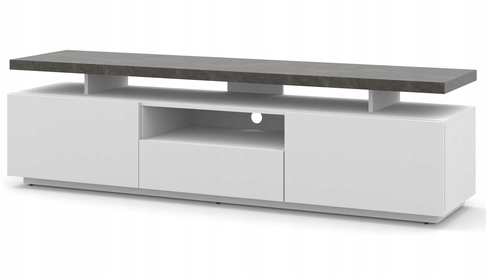 Szafka RTV ADAM 180 cm jasny beton / ciemny beton Kolekcja ADAM