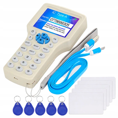 programátor čtečka rfid kloner na klíče sada