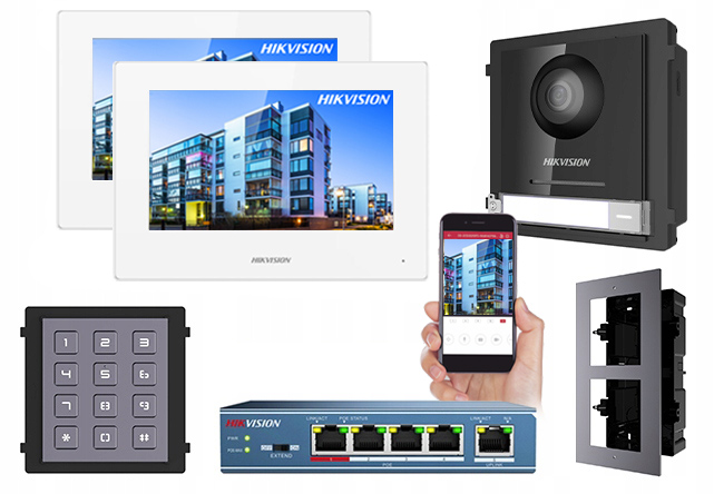 2-rodinný Ip PoE Videovrátnik Hikvision aplikácia