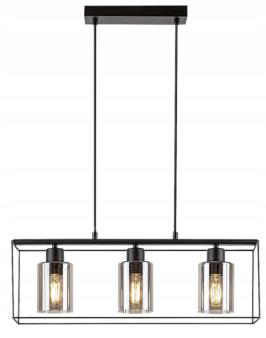 Závesná lampa E27 3x25W čierna farba 72033 Chadwick Rabalux