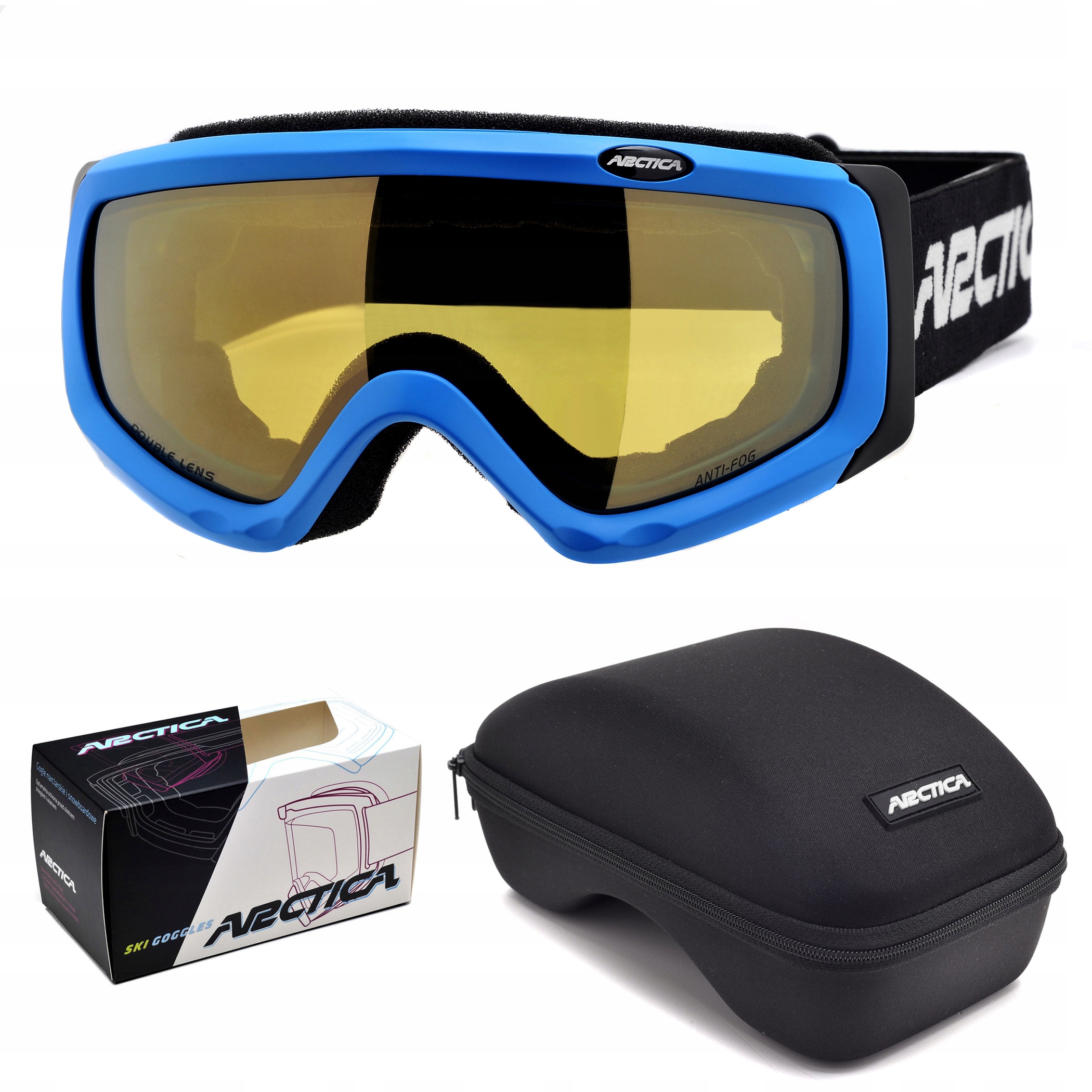 Dětské Lyžařské Brýle Arctica G-1005 Nezamlžující Se Filtr UV400 Pouzdro