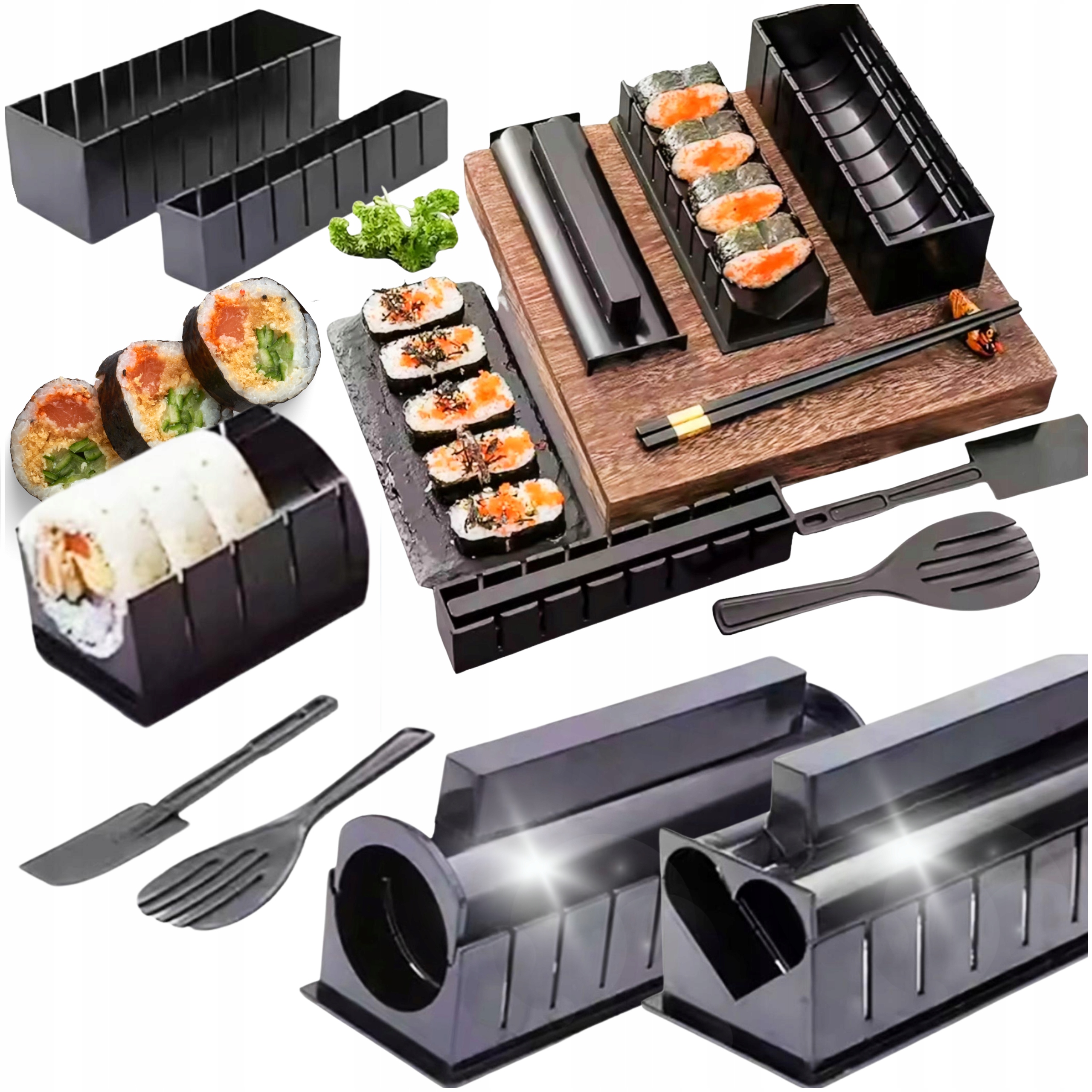 Sada 10 formiček na sushi, forma na rýži, sada šéfa, příslušenství na sushi