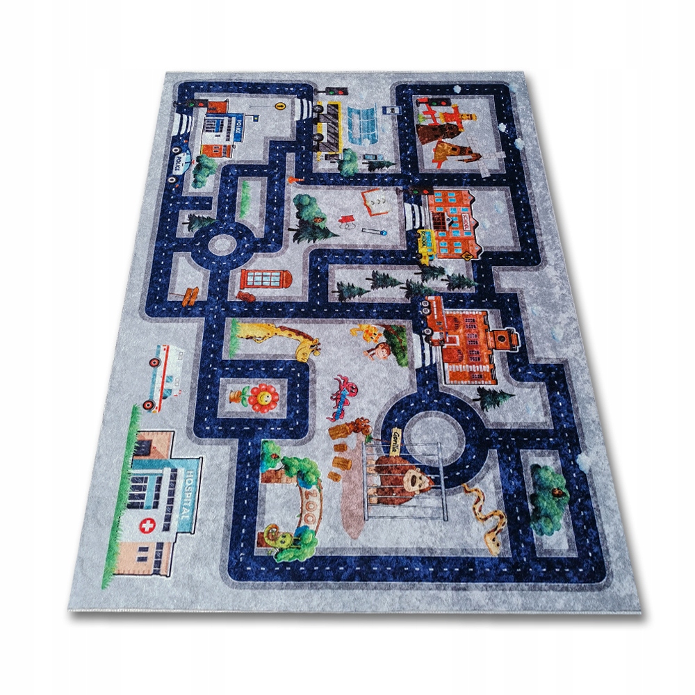 Dětský Originální Koberec 120x170 Pogumovaný MIX Vzorů